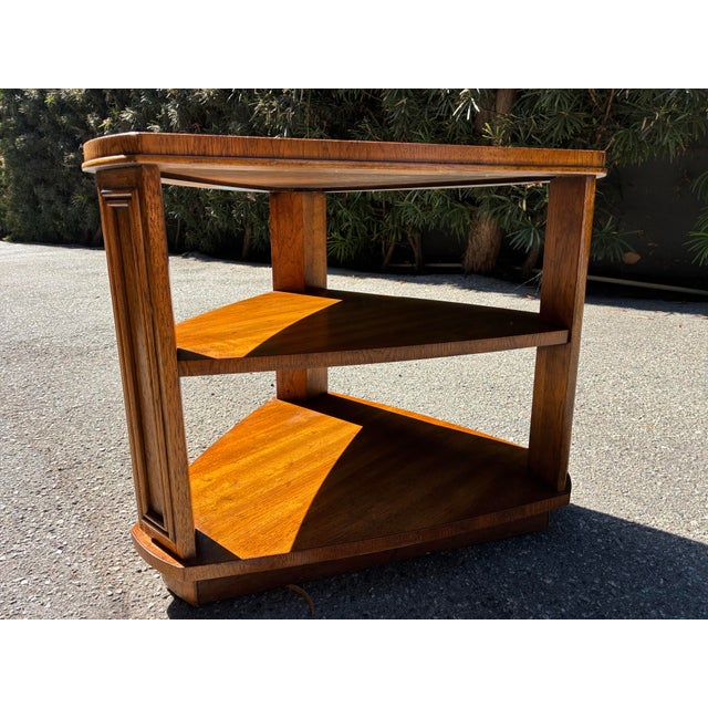 Drexel Triangle Midcentury Modern Guitar Pick Table. Classic, timeless side table design by Drexel, the North Carolina...
