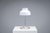 Mid-Century Modern Chromed Table Lamp with Metal Shade and Curved Frame, 1970s For Sale - Image 3 of 12