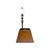 Brown Neo-Classical Fluted Walnut Table Lamp on an Oval Base, 1940s For Sale - Image 8 of 18