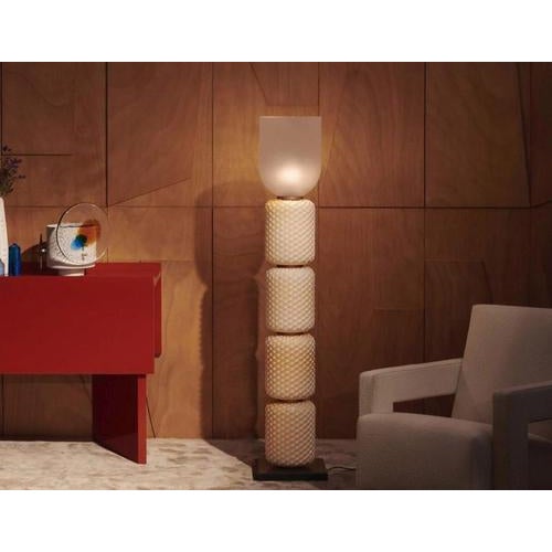 Ficapula Table Lamp with Glass and Marble Base from Cassina For Sale - Image 10 of 17
