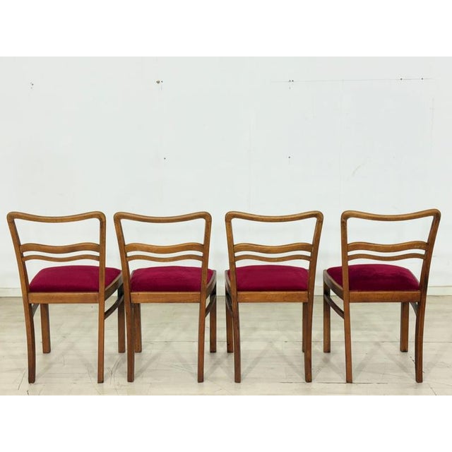Art Nouveau Dining Chairs, 1920s, Set of 4 For Sale - Image 7 of 11