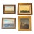 Circa 1970's James Davies Framed Landscape Series of Tee-Pee, Set of Four For Sale