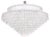 Large Murano Glass Tubes Ballroom Chandelier from Doria, 1960s For Sale