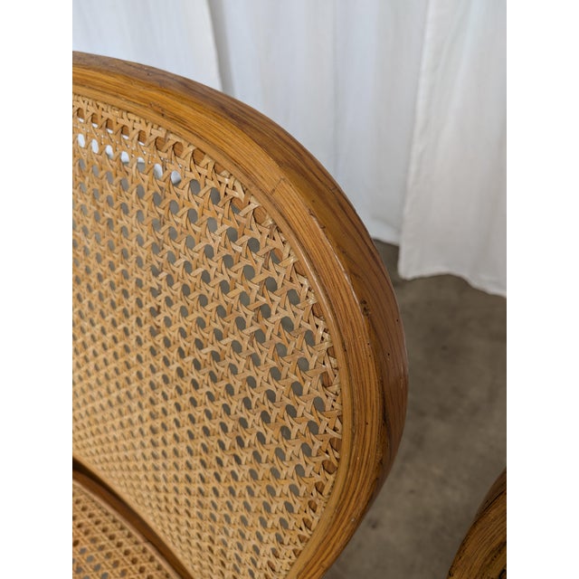 Brown Mid-Century Modern Cane Seat Dining Chair, Yugoslavia, 1970s For Sale - Image 8 of 18