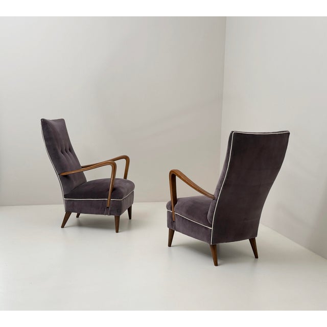 Armchairs by Osvaldo Borsani for Atelier Borsani Varedo, 1940s, Set of 2, in Very Good conditions. Designed 1920 to 1949 I...
