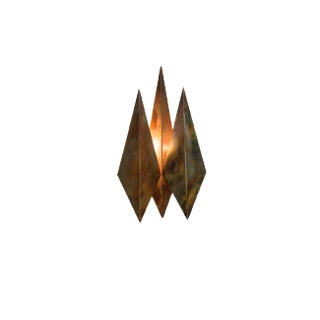 Diamond-Shaped Copper Sconce by Svend Aage Holm Sørensen, 1960s For Sale