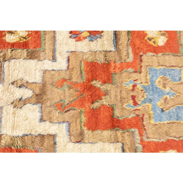 Antique Turkish Rug 3'6'' x 4'11'' For Sale - Image 4 of 12