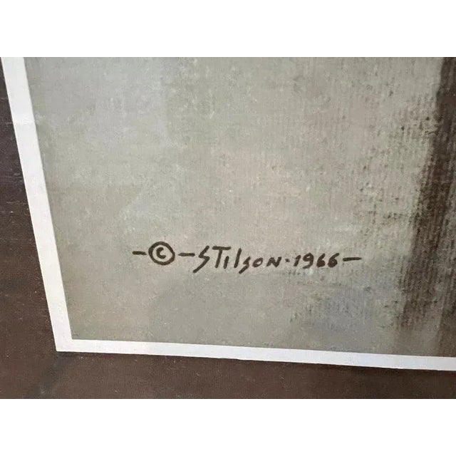 Dove Gray Large Signed Nude by Stilson Circa 1966 For Sale - Image 8 of 13