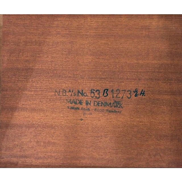 Mid-Century Danish Side Table in Teak by Niels Bach, 1960s For Sale - Image 10 of 11