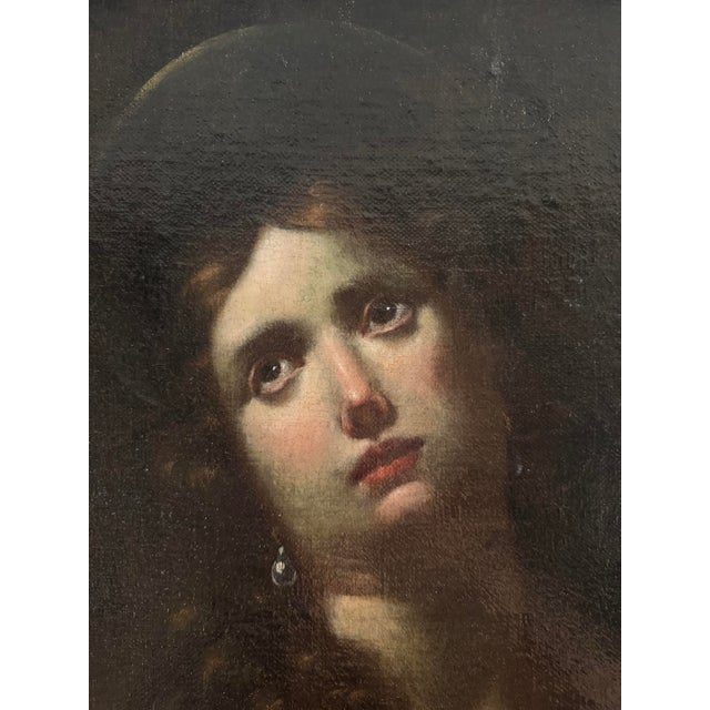 Tuscan School, Depicting Mary Magdalene, Nude, 1600, Oil on Canvas For Sale - Image 7 of 16
