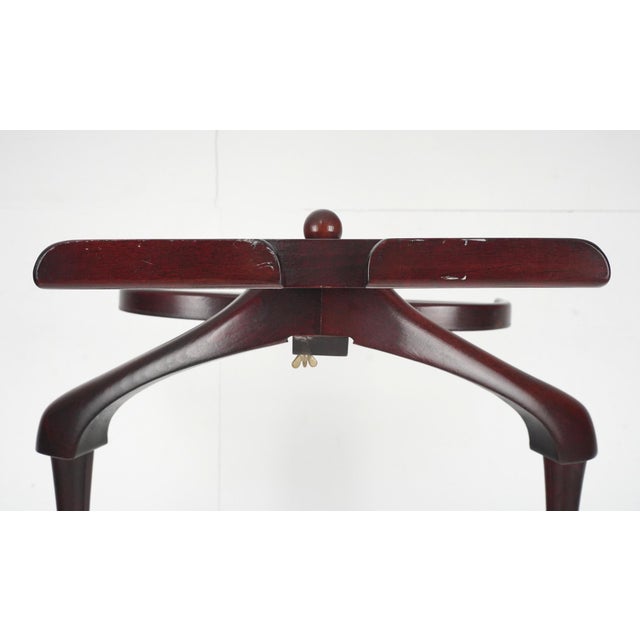 Traditional 1950s Wood Fitwell Valet Stand Gentleman's Servant For Sale - Image 3 of 15