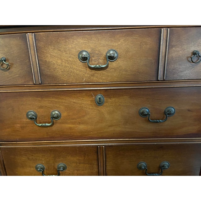 Vintage Kindel Furniture Mahogany Georgian Style Bedroom Dresser Set - 2 Pieces For Sale - Image 13 of 13