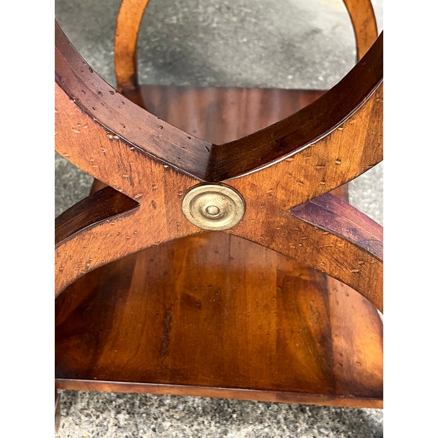 2000 - 2009 Neoclassical Maple Side Table With Drawer For Sale - Image 5 of 11