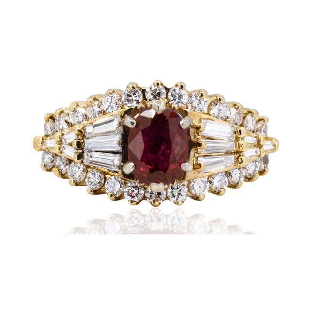 Expertly crafted, this Ruby Ring showcases a vibrant Thai ruby. A symbol of passion and confidence, this gemstone's deep...