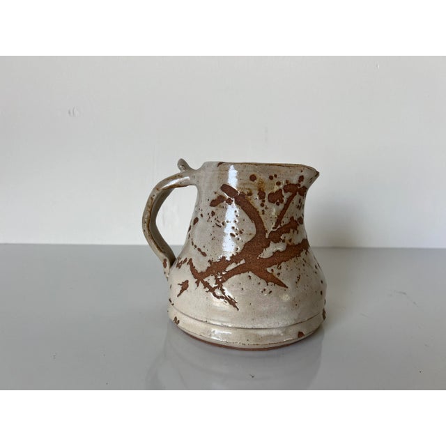 Mid Century Modern Art Ceramic Pitcher Vase For Sale - Image 12 of 12