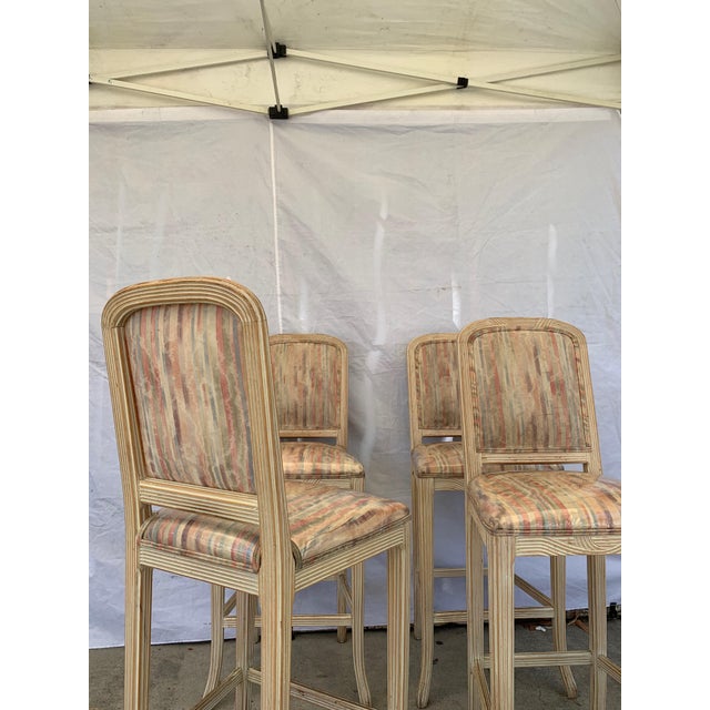 1960s Vintage White Washed Country Style Bar Stools- Set ... (640 x 640 Pixel)