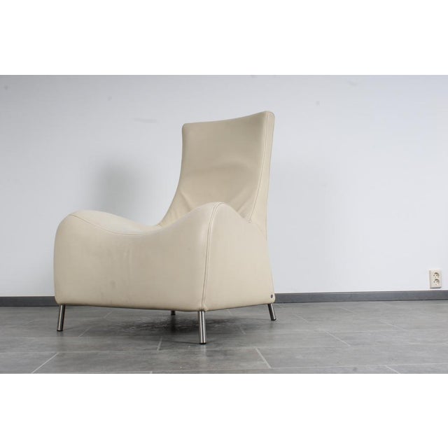 Vintage DS 264 White Leather Lounge Chair by Matthias Hoffmann for De Sede , 1990s For Sale - Image 17 of 18
