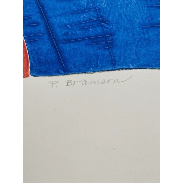 1980s Phyllis Bramson Flower Pot Artist Proof Mixed Media Art For Sale - Image 4 of 12