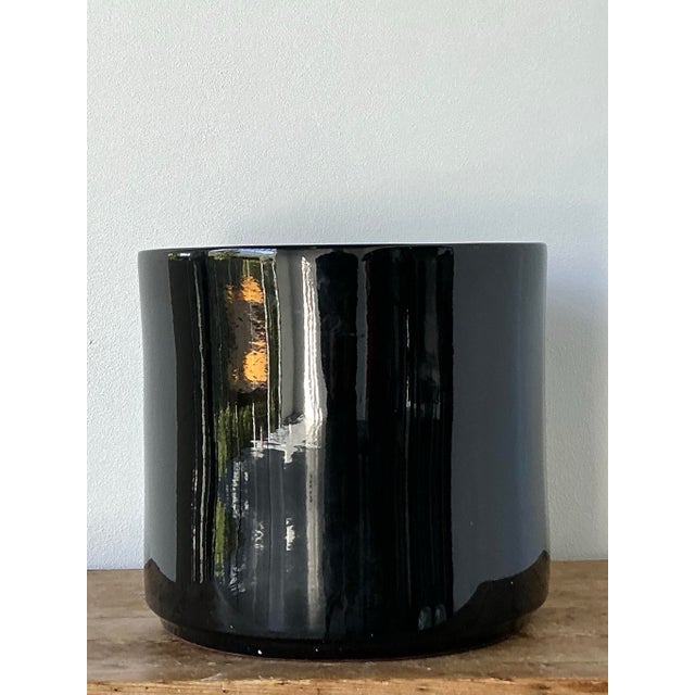 Gainey Pottery Vintage Boho Gainey Glazed Ceramic Planter For Sale - Image 4 of 12