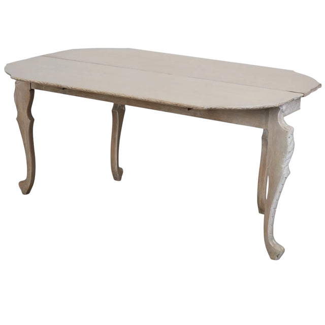 Early 20th Century Antique Swedish Console Table W Silver Leaf Details For Sale - Image 5 of 5