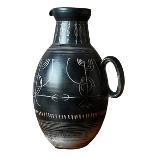 Vintage Ceramic Pitcher by Atelier Montgolfier Yvon Roy, 1950s For Sale