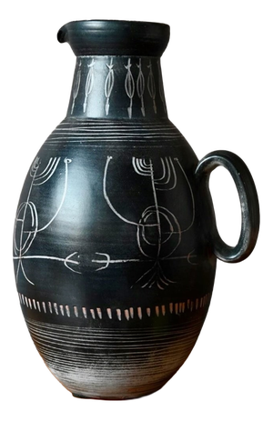 Vintage Ceramic Pitcher by Atelier Montgolfier Yvon Roy, 1950s