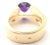 2000 - 2009 Cartier Tankissi 18k Yellow Gold Diamond Large Amethyst Ring Paper, size 6 For Sale - Image 5 of 10
