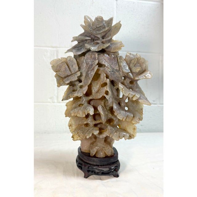 Large Antique Carved Chinese Amethyst Smokey Quartz Crystal Lidded Urn Sculpture For Sale - Image 4 of 17