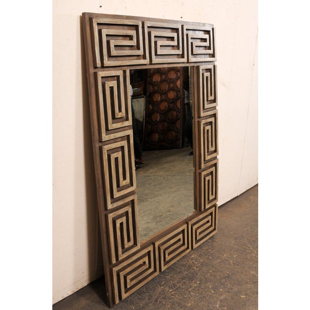 Greek Key Artisan-Made Mirror, 5+ Ft Tall For Sale - Image 9 of 9