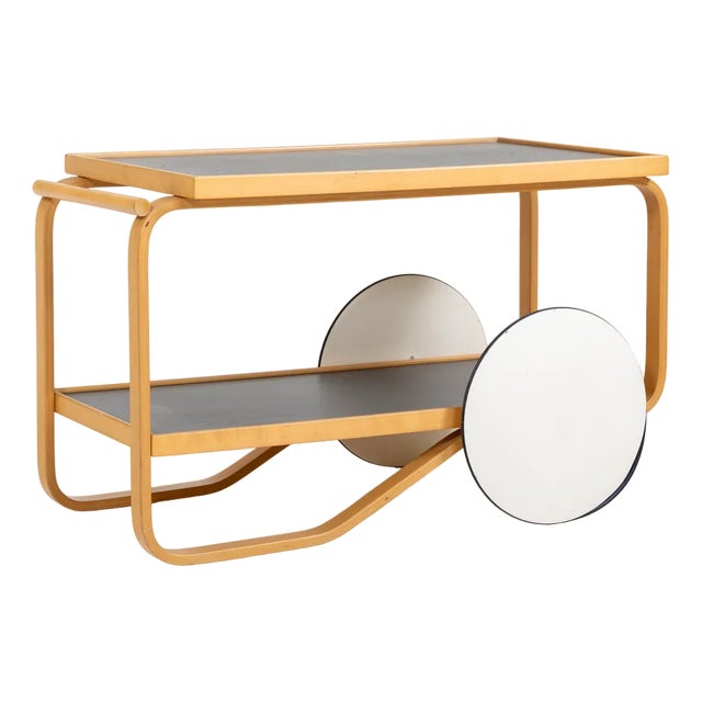 Model 901 Tea Trolley by Alvar Aalto for Artek, 1990s For Sale
