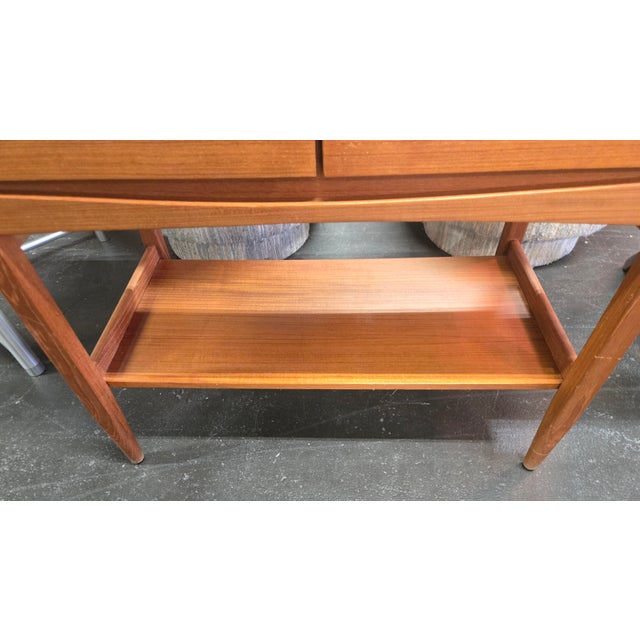 Ethan Allen Kofod Larsen Style Wood Console by Ethan Allen For Sale - Image 4 of 8