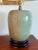 Vintage Chinoiserie Celadon Crackle-Glaze Ginger Jar Table Lamps With Wooden Bases For Sale - Image 4 of 11