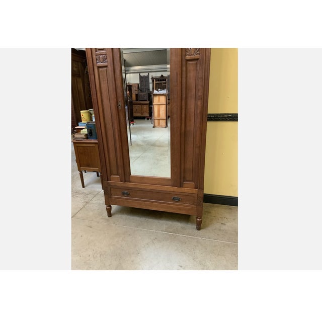 Wood Vintage Art Deco Wardrobe, 1925 For Sale - Image 7 of 9