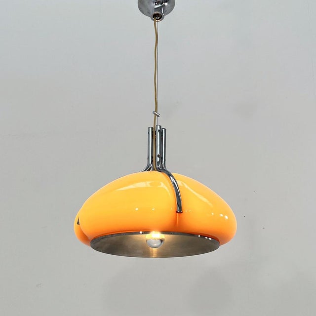 Quadrifoglio Pendant Lamp by Ufficio Progetti for Guzzini, 1970s, in Good conditions. Designed 1970 to 1979 This piece has...