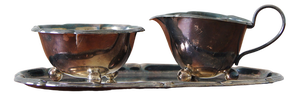 Milk and Sugar Set on Tray from WMF, Set of 3