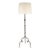 Suzanne Kasler by Visual Comfort Signature Madeleine Floor Lamp in Belgian White with Linen Shade For Sale