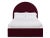 Casa Cosima Poppy California King Bedframe, Wine Velvet For Sale - Image 4 of 4