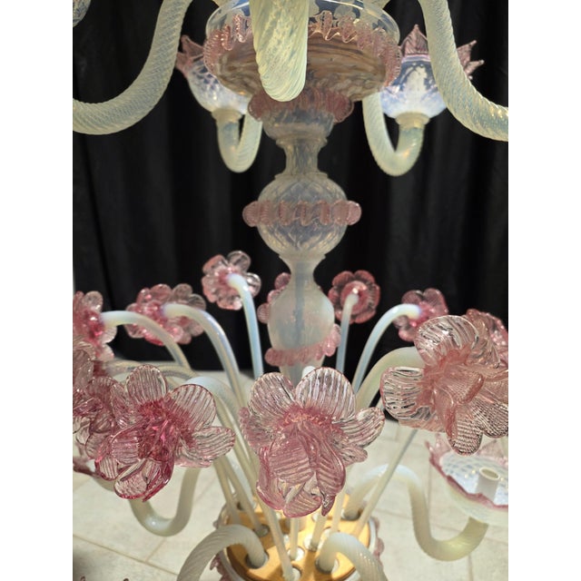 Vintage Murano Chandelier, 1980s For Sale - Image 9 of 16