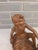 1950s Mid-Century Modern Realism Balinese Modernist "Seated Philosopher" Satinwood Sculpture For Sale - Image 9 of 12