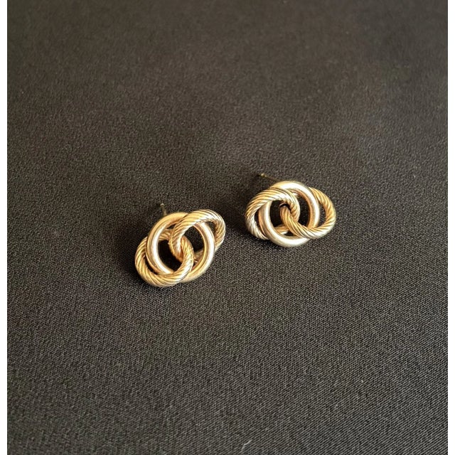 Antique Victorian Lover's Knot Gold Stud Earrings Lover's Knot: Lover's knots are a popular symbol in Victorian Jewelry....