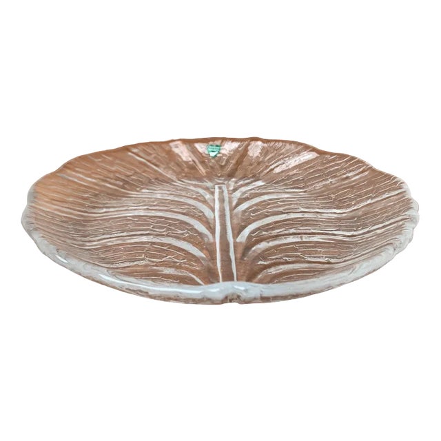 Vintage Swedish Eden Glass Plate from Orrefors, 1970s For Sale