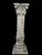 Gray 50s Classical Column Pedestal Concrete Stone Architectural Salvage Bird Bath Stand Vintage For Sale - Image 8 of 18