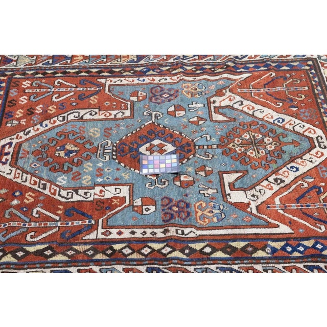 Antique Kazak Rug 5'2'' x 6'7'' For Sale - Image 11 of 11