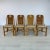 Dimensions: H 37” x W 18.5” x D 22” x SH 20” Set of 4 Dutch Art Nouveau wicker and bamboo dining chairs. Upholstered in...