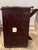 Wood 1980s Dark Wood Folding Butler Tray Table Woven Bamboo Inlay Removable Serving Tray For Sale - Image 7 of 13