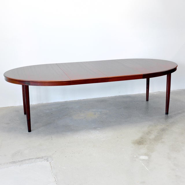 Bramin Møbler Mahogany Oval Dining Table With 2 Leaves Designed by h.w. Klein For Sale - Image 10 of 14