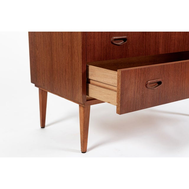 Scandinavian Teak Wood Rolltop Secretary Desk by Egon Ostergaard, Made in Sweden For Sale - Image 9 of 17