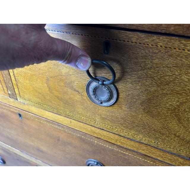 Antique Edwardian Mahogany Chest, 1900s For Sale - Image 3 of 8