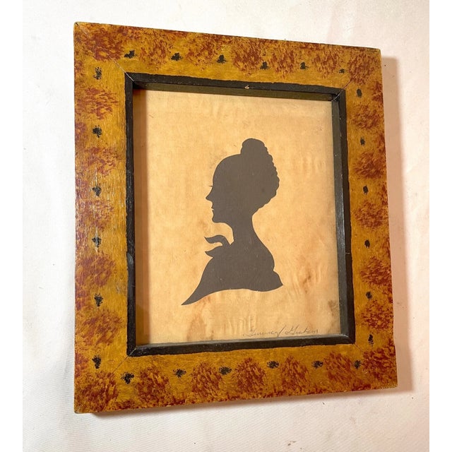 Up for sale is a nice quality antique 19th century original Mary Lincoln cut out silhouette portrait by Terrence Graham....