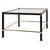 Mid-Century Modern Mid 20th Century Schumacher French Leather & Brass Side Tables with Glass Tops - A Pair For Sale - Image 3 of 5